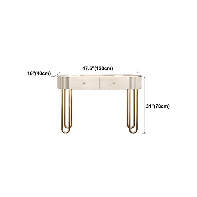 Beige ijdelheid, slaapkamer make-up ijdelheid met massieve houten laden