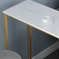 Artificial Marble Bar Table 42-inch Height Top Glam Style Bistro Table Clearhalo 'Bar Furniture' 'Bar Tables' 'bar_tables' 'furn' 'furn_bar_tables' 'Furniture' 'furniture_bar_tables' 'Kitchen & Dining Furniture' 1200x1200_38e5ef50-ba84-4216-851d-adb19f77e9fe