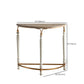 Half Moon Shape Contemporary Console Table White Wood Console Sofa Table