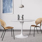 Simple Round Stone Top Dining Table Metal Base Dining Table for Living Room Clearhalo 'Dining Tables & Seating' 'Dining Tables' 'dining_table' 'furn' 'furn_dining_table' 'Furniture' 'furniture_dining_table' 'Kitchen & Dining Furniture' 'kitchen' 'kitchen_dining_table' 1200x1200_38e7b347-6d5a-440d-82b3-6dda843429bf