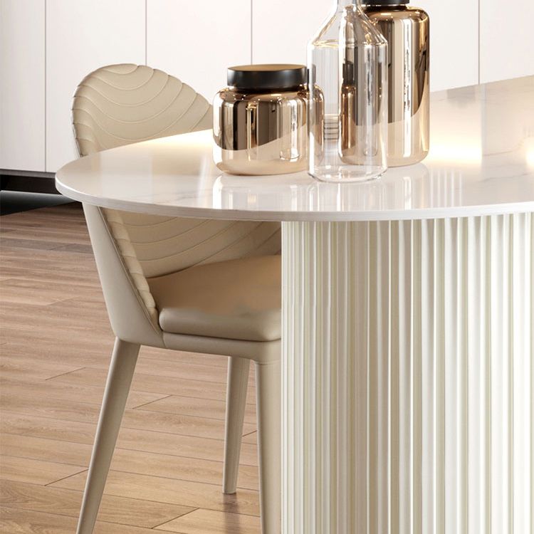 Metal Contemporary Free Form Dining Table White Sintered Stone Top Table for Dining Room Clearhalo ' dining_table' 'Dining Tables & Seating' 'Dining Tables' 'furn' 'furn_dining_table' 'Furniture' 'furniture_dining_table' 'Kitchen & Dining Furniture' 'kitchen&dining_furn' 'kitchen' 'kitchen_dining_table' 1200x1200_38e8f1c5-6269-43e2-9fe4-2d320486ec11