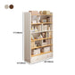 Modern Style Bookcase with Drawer Engineered Wood Shelf for Living Room