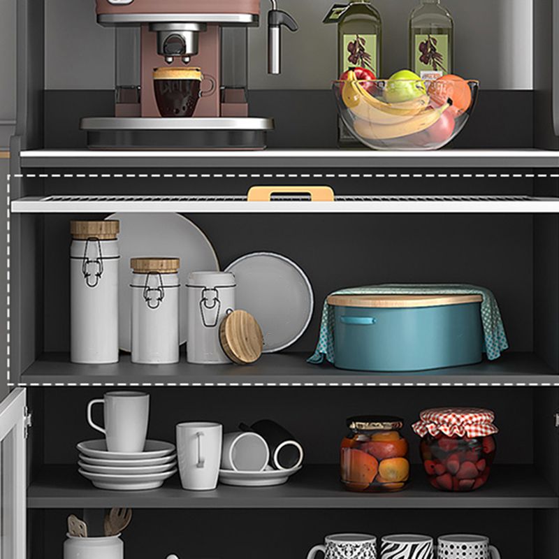 Serveur de portes en bois moderne en bois d'ingénierie serveur avec des jambes dorées