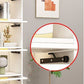 Modern Bookcase Closed Back Bookshelf with Door for Home Office