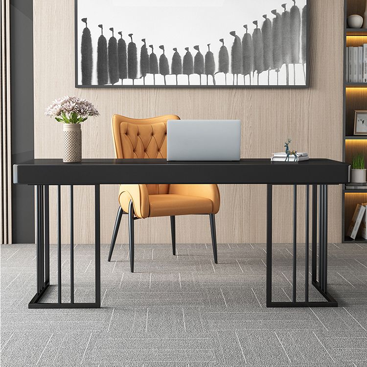 Glam Style Writing Desk Study Room and Office Desk with 1-drawer Clearhalo 'furn' 'furn_office_desk' 'Furniture' 'furniture_office_desk' 'Office Desks' 'Office Furniture' 'office_desk' 1200x1200_38f03b2a-b606-4fce-b02f-217da175913b