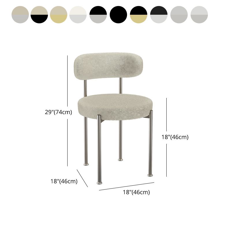 Contemporary Open Back Chair Upholstered Dining Side Chair for Home Clearhalo 'Dining Chairs' 'Dining Tables & Seating' 'dining_chair' 'furn' 'furn_dining_chair' 'Furniture' 'Kitchen & Dining Furniture' 1200x1200_38f0c78b-a016-407e-aa89-ff6358ec2c63