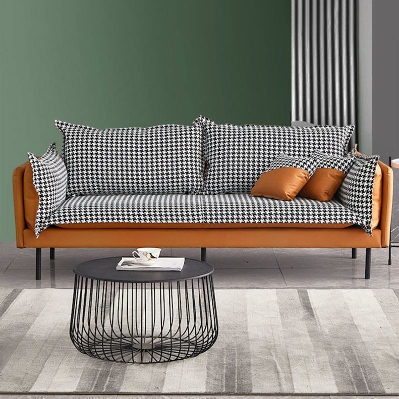 SOFA DI CITTURA FUCCHIO 33,46 "D X 33.46" di divano a braccio quadrato per soggiorno