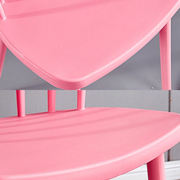 Plastic Scandinavian Armless Chair Windsor Back Indoor-Outdoor Chair Clearhalo 'Dining Chairs' 'Dining Tables & Seating' 'dining_chair' 'furn' 'furn_dining_chair' 'Furniture' 'furniture_dining_chair' 'Kitchen & Dining Furniture' 1200x1200_38f7fd05-f21c-496d-a2ab-007de43e0852