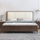 Contemporary Solid Wood Mattress Included with Headboard Rectangular Standard Bed