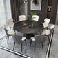 Modern Style Round Furniture Stone Dining Site Table with Pedestal Base Clearhalo ' dining_table' 'Dining Tables & Seating' 'Dining Tables' 'furn' 'furn_dining_table' 'Furniture' 'furniture_dining_table' 'Kitchen & Dining Furniture' 'kitchen&dining_furn' 'kitchen' 'kitchen_dining_table' 1200x1200_38fab2ce-18b4-4425-ad26-87364d3021a4