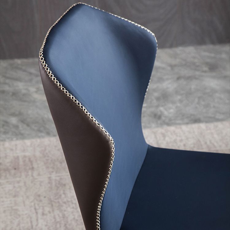 Metal Contemporary Dining Room Chairs Metallic Finish Wingback Side Chair Clearhalo ' kitchen&dining_furn' 'Dining Chairs' 'Dining Tables & Seating' 'dining_chair' 'furn' 'furn_dining_chair' 'Furniture' 'furniture_dining_chair' 'Kitchen & Dining Furniture' 'kitchen' 1200x1200_38fc3e8e-5679-4376-b17f-aa0842ca8024