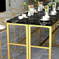 Glam Style Faux Marble Bar Counter Table Rectangle Bar Counter Table for Kitchen Clearhalo 'Bar Furniture' 'Bar Tables' 'bar_tables' 'furn' 'furn_bar_tables' 'Furniture' 'Kitchen & Dining Furniture' 1200x1200_38fd676f-0dfb-42c3-b4fc-1c99fb51f447