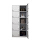 Steel White Storage Cabinet with Hinged Door Modern Cabinet for Bathroom