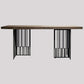 Metal Industrial Rectangular Dining Table Wood Top Dining Table for Kitchen Clearhalo ' dining_table' 'Dining Tables & Seating' 'Dining Tables' 'furn' 'furn_dining_table' 'Furniture' 'furniture_dining_table' 'Kitchen & Dining Furniture' 'kitchen&dining_furn' 'kitchen' 'kitchen_dining_table' 1200x1200_38fdf610-8b8e-4d51-a5a5-56a09d3d6ff1