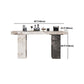 Modern Pub Dining Set 1/2/3/4/5 Pieces Stone Top Rectangle Indoor Counter Height Pub Set Clearhalo 'Bar Furniture' 'furn' 'furn_home_bar_bar_sets' 'Furniture' 'Home Bars & Bar Sets' 'home_bar_bar_sets' 'Kitchen & Dining Furniture' 1200x1200_38fec58b-4d3b-434c-a8a5-ac32b5948fd1