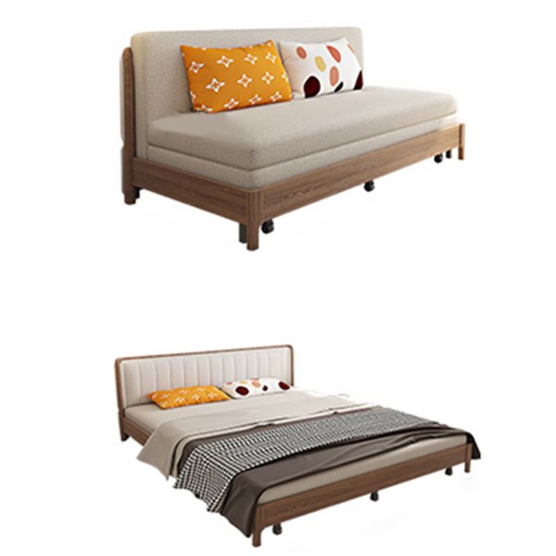 31 "de ancho Sofá de durmiente escandinavo Futón de madera Sofá para dormir plegable