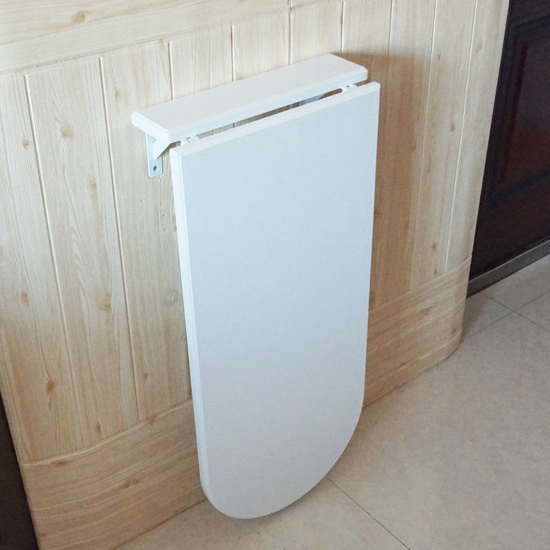 White Manufactured Wood Bistro Table Foldable Pub Table for Living Room Clearhalo 'Bar Furniture' 'Bar Tables' 'bar_tables' 'furn' 'furn_bar_tables' 'Furniture' 'Kitchen & Dining Furniture' 1200x1200_39000184-1805-435c-b518-24abe9896da1