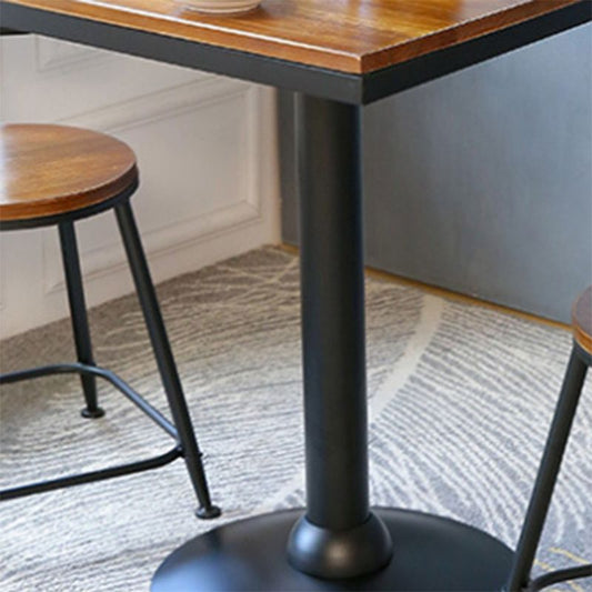 Tavolo da pub in legno massiccio altezza barra rotonda tavolo da bar moderno per interno