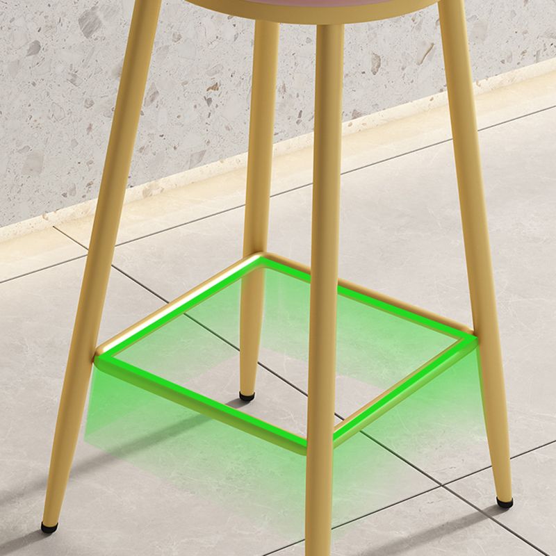 Home Matte Finish Upholstered Stools Glam Low Back Bar Stool Clearhalo 'Bar Furniture' 'Bar Stools' 'bar_stools' 'Furniture' 'furniture_bar_stools' 'Kitchen & Dining Furniture' 1200x1200_3900667d-36f3-4d24-8270-90590003de78