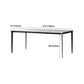Contemporary Rectangle Dining Table Stone Dining Table with 4 Legs