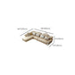 Tufted Scroll Arm Chesterfield Sofa and Chaise Genuine Leather Sofa with Pillows Clearhalo 'furn' 'furn_sectionals' 'Furniture' 'Living Room Furniture' 'Sectionals' 1200x1200_39040a2a-a190-4ae9-82f6-eb6b9dc32acd
