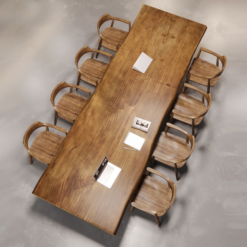 Modernes Rechteck Holz Esstisch 1/4/9 Stück Essset für Esszimmer