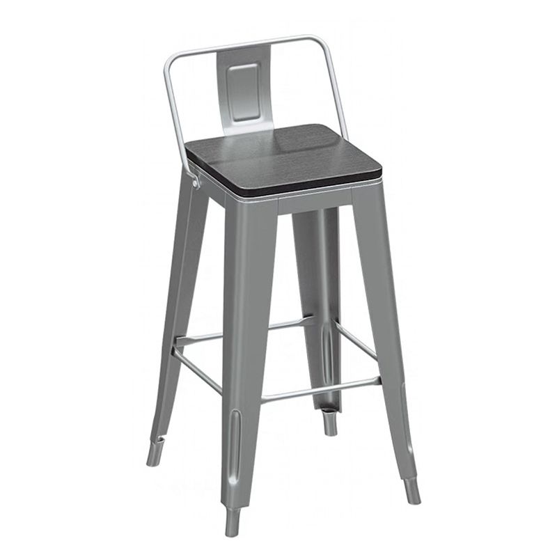 1/3/4 Pieces Industrial Bar Stool and Table Set Silver Iron Bar Set Clearhalo 'Bar Furniture' 'furn' 'furn_home_bar_bar_sets' 'Furniture' 'Home Bars & Bar Sets' 'home_bar_bar_sets' 'Kitchen & Dining Furniture' 1200x1200_390544c8-24f7-4b8f-b49c-72748aa811a9