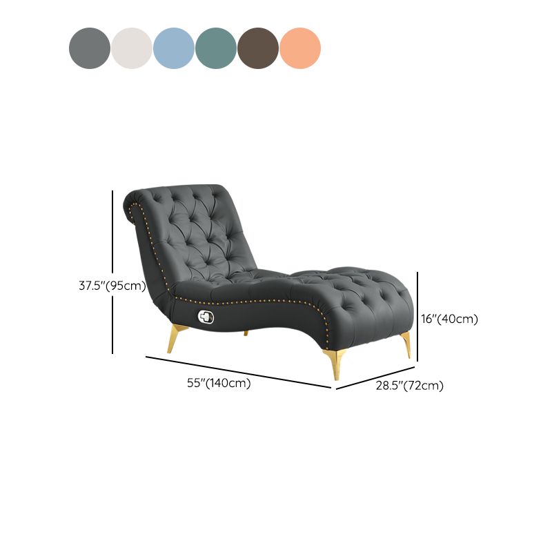 Modern Upholstered Chaise Lounge Couch Armless Chaise Lounge Chair Clearhalo 'Chairs & Seating' 'Chaise Lounge' 'chaise_lounge' 'furn' 'furn_chaise_lounge' 'Furniture' 'Living Room Furniture' 1200x1200_3905eb87-642e-4a51-ac59-4c011f659979