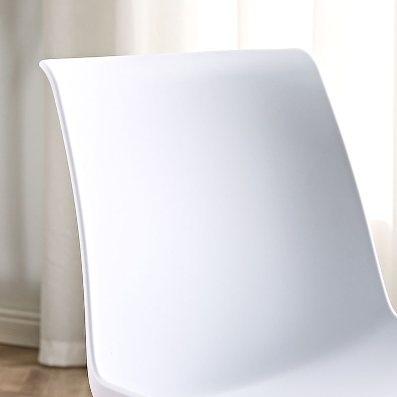 Nordic Solid Back Side Chair Plastic Indoor Arm Chair with Metal Base for Restaurant Clearhalo 'Dining Chairs' 'Dining Tables & Seating' 'dining_chair' 'furn' 'furn_dining_chair' 'Furniture' 'Kitchen & Dining Furniture' 1200x1200_3907e188-2b79-413f-b350-9d37714634ca