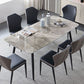 Sintered Stone Modern Style Dining Table Rectangle Table with 4 Legs for Home Clearhalo ' dining_table' 'Dining Tables & Seating' 'Dining Tables' 'Furniture' 'furniture_dining_table' 'Kitchen & Dining Furniture' 'kitchen&dining_furn' 'kitchen' 'kitchen_dining_table' 1200x1200_3908621c-107f-4ff1-b757-da7b573b8865