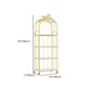 Gold Vertical Bookshelf Iron Frame Solid Wood Shelf Bookcase with Caster Wheels Clearhalo 'Bookcases' 'furn' 'furn_bookcases' 'Furniture' 'furniture_bookcases' 'Office Furniture' 1200x1200_390a9ebe-78a1-4200-bbb6-419ea4b988b9