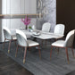 Armless Dining Chairs Modern Faux Leather Side Chairs for Home Clearhalo 'Dining Chairs' 'Dining Tables & Seating' 'dining_chair' 'furn' 'furn_dining_chair' 'Furniture' 'furniture_dining_chair' 'Kitchen & Dining Furniture' 1200x1200_390bbfcb-bdef-484a-8639-301c5c3454ee