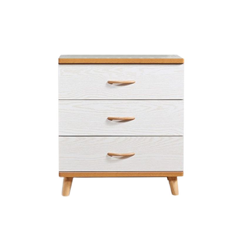 Scratch Resistant Modern Accent Chest with Soft Close Drawers in White