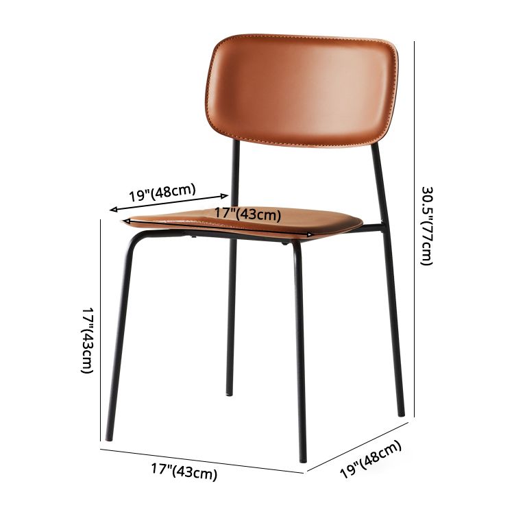 Stackable Side Chair Industrial Open Back Armless Chair for Dining Room Clearhalo ' kitchen&dining_furn' 'Dining Chairs' 'Dining Tables & Seating' 'dining_chair' 'furn' 'furn_dining_chair' 'Furniture' 'furniture_dining_chair' 'Kitchen & Dining Furniture' 'kitchen' 1200x1200_390c40c5-9559-4a9b-87f1-56531b31c869