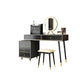 Black Make-up Vanity 15.74" Wide Wood Vanity Set with Storage Drawers