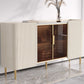 Tavolo a buffet in stile glam Credenza a buffet con armadi e cassetti