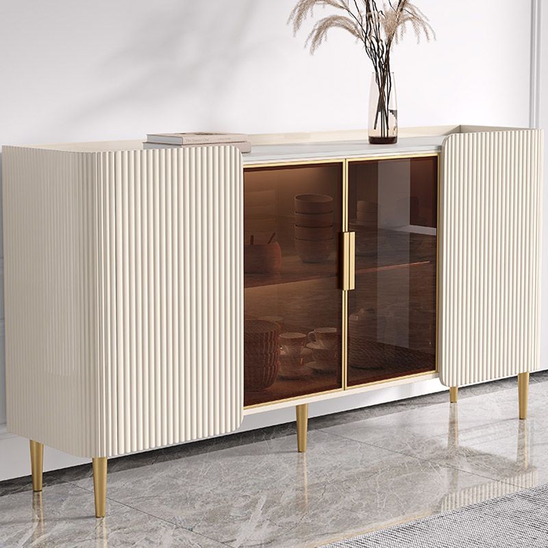 Tavolo a buffet in stile glam Credenza a buffet con armadi e cassetti