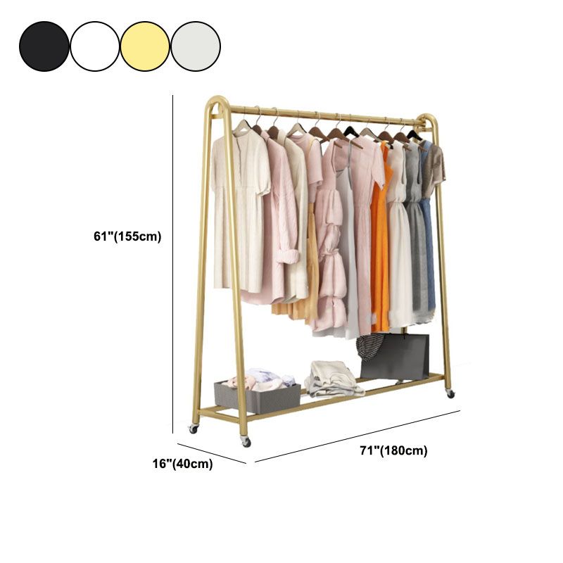 Moderne Style -Rack Metallic Free Standing Coat Rack mit Lagerregale