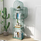 Modern Style Bookshelf Standard Closed Back Metal Home Bookcase