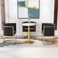 Parsons Velvet Arm Chair Velvet Gold Base Dining Chair for Dining Room Clearhalo 'Dining Chairs' 'Dining Tables & Seating' 'dining_chair' 'furn' 'furn_dining_chair' 'Furniture' 'Kitchen & Dining Furniture' 1200x1200_391559fa-a34d-43ed-8b3f-84f54ed15f7e