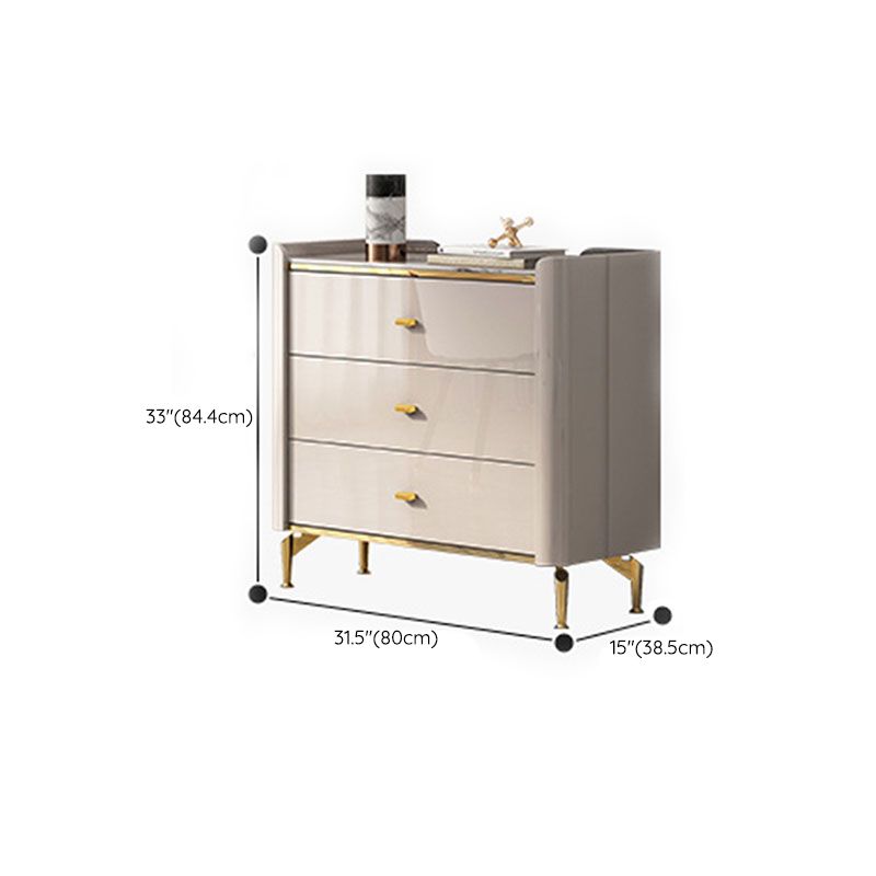 Cassettiera portaoggetti moderna in pietra da 15,02 pollici