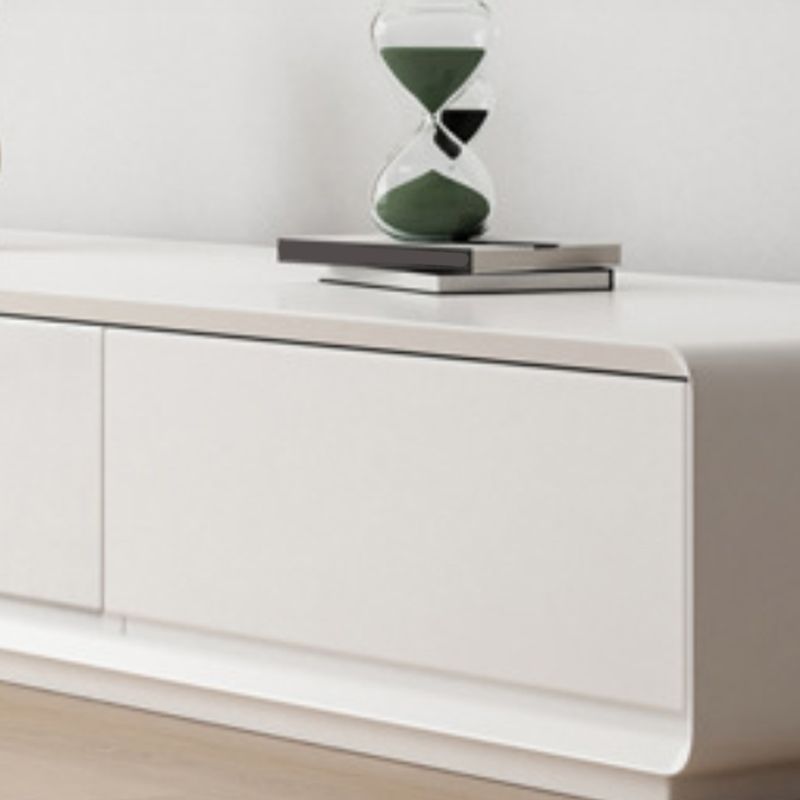 Console multimédia TV moderne en bois, support de rangement fermé pour salon