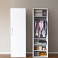 Modern Style Wardrobe Armoire Steel Home Wardrobe with Shelves