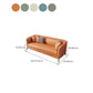 Scandinavische faux lederen bank woonkamer smokingarm loveseat