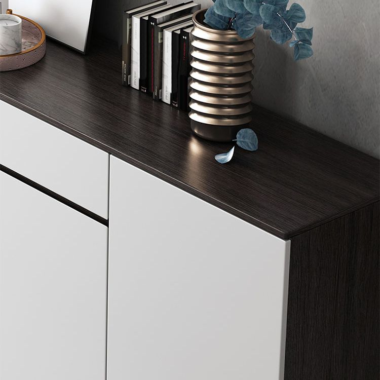 Modern Engineered Wood 33.4"H Sideboard Buffet 2-Drawer Dining Room Buffet Server Clearhalo 'buffet_sideboard' 'Buffets & Sideboards' 'furn' 'furn_buffet_sideboard' 'Furniture' 'Kitchen & Dining Furniture' 1200x1200_39193e0d-a88a-463a-aabd-fdf378776075