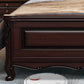 Rubberwood Traditional Panel Bed 62.59" High Brown Bed with Upholstered Headboard Clearhalo 'Bedroom Furniture' 'Beds' 'furn' 'furn_beds' 'Furniture' 1200x1200_391b975a-7677-4937-b326-1e2617f76f4d