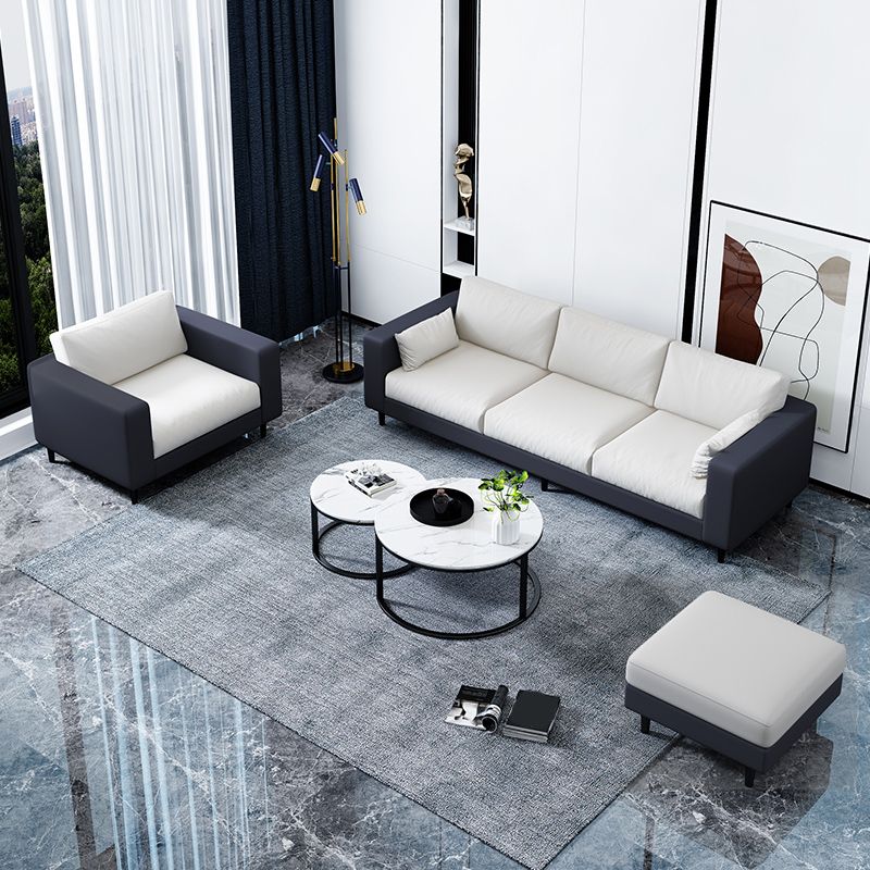 29.53"H Linen Square Arm Modern Sofa with Loose Back for Living Room, Apartment Clearhalo 'furn' 'furn_sofas' 'Furniture' 'furniture_sofas' 'Living Room Furniture' 'Sofa' 'sofas' 1200x1200_391c02e5-48f3-473d-b418-4972d34db850