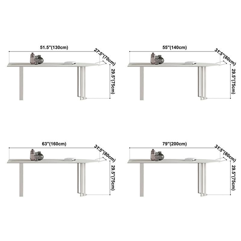Metal Modern Double Pedestal Dining Table Sintered Stone Top Table for Dining Room and Kitchen Clearhalo ' dining_table' 'Dining Tables & Seating' 'Dining Tables' 'furn' 'furn_dining_table' 'Furniture' 'furniture_dining_table' 'Kitchen & Dining Furniture' 'kitchen&dining_furn' 'kitchen' 'kitchen_dining_table' 1200x1200_391c4a95-ab42-4719-aed6-e6084633ea43