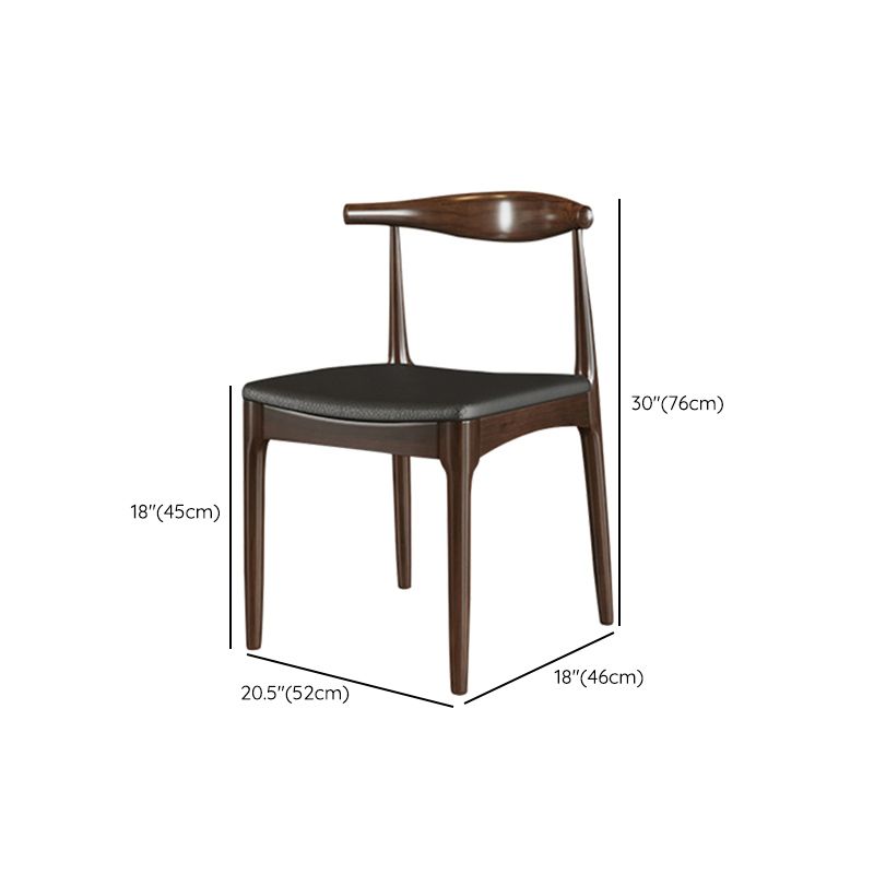 Mobili in legno massiccio marrone con sedie a corno di mucca 1/5/7 PC set di dinette moderna