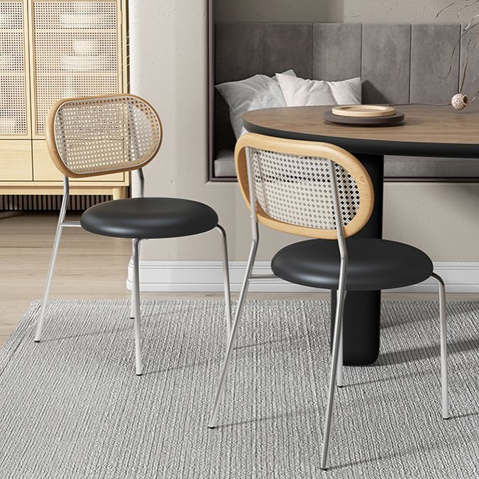 Contemporary Style Kitchen Square Dining Chair Open Back Side Armless Chair Clearhalo ' kitchen&dining_furn' 'Dining Chairs' 'Dining Tables & Seating' 'dining_chair' 'furn' 'furn_dining_chair' 'Furniture' 'furniture_dining_chair' 'Kitchen & Dining Furniture' 'kitchen' 1200x1200_391e9c9c-eb4e-482d-9fc3-19bdd34d4e72